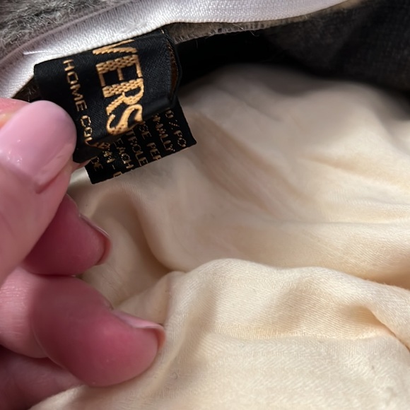 VERSACE HOME COLLECTION Decorative Pillow Fake Fur with a rip Size 24”x14” - Picture 6 of 12